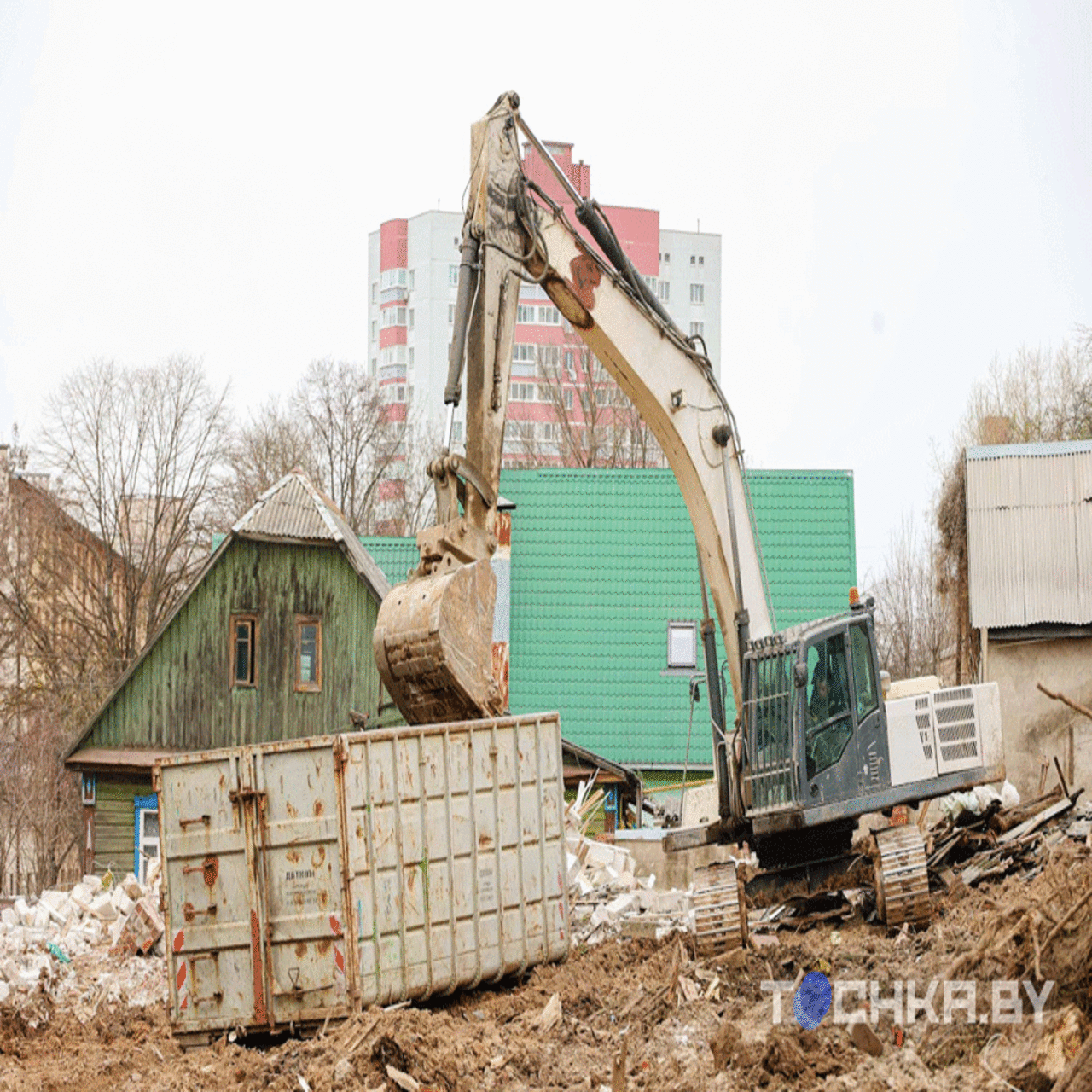 В Минске сносят последние дома старой Грушевки. Посмотрите, как это  выглядит — последние Новости на Realt