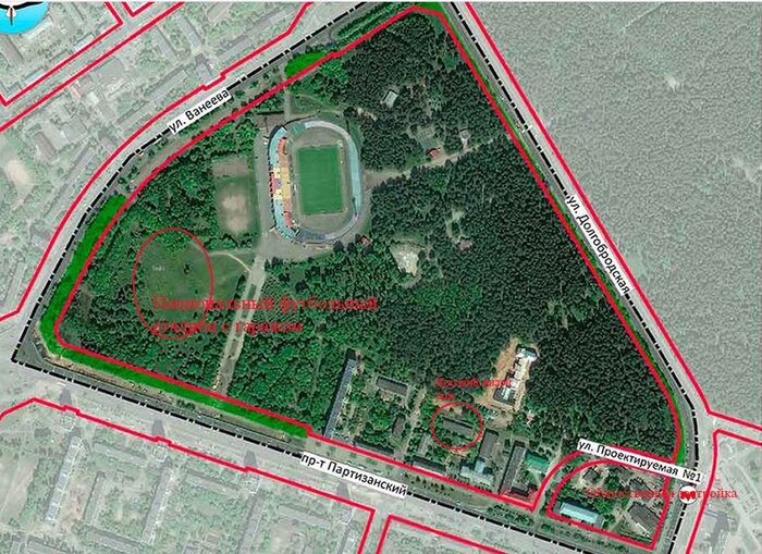 А где деревья? Посмотрите, как изменился парк 50-летия Октября, где собираются возводить национальный футбольный стадион
