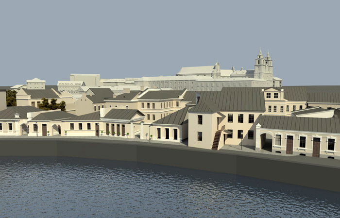 Паводле 3D-мдэлі добра бачна, як адкрываўся від на Саборную плошчу