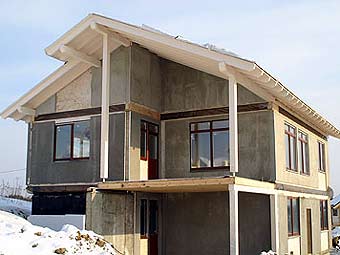 Дом, построенный по технологии каркасного домостроения. Фото с сайта vashdom.ru
