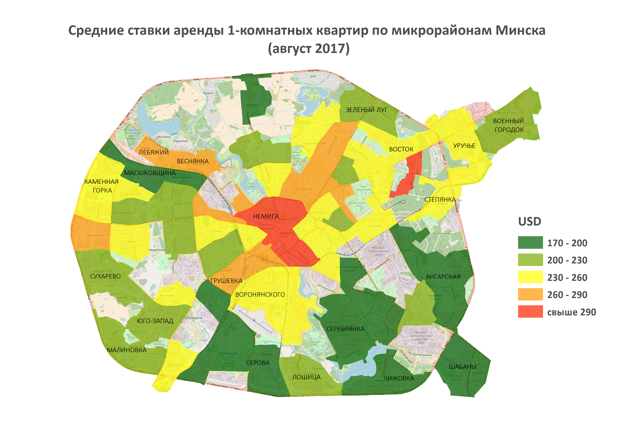 Лучшие районы минска