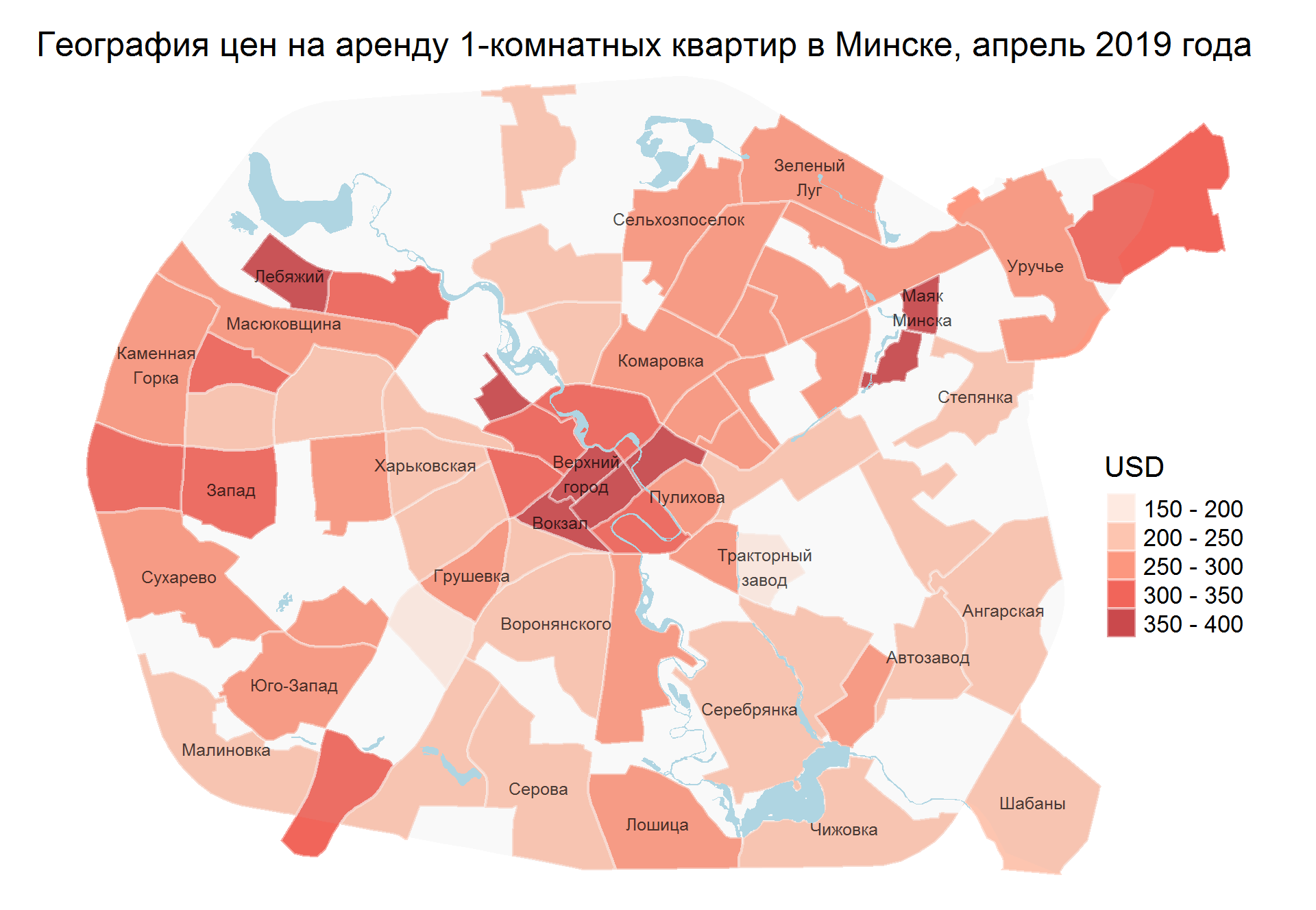 Карта стоимости квартир в москве